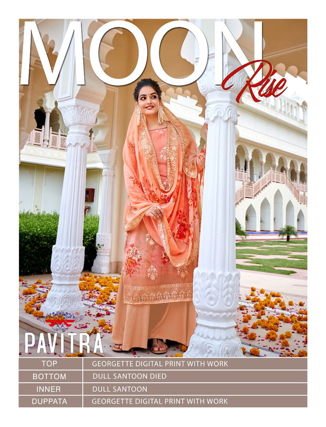 Moon Rise Pavitra By Hansa Georgette Dress Material Catalog
